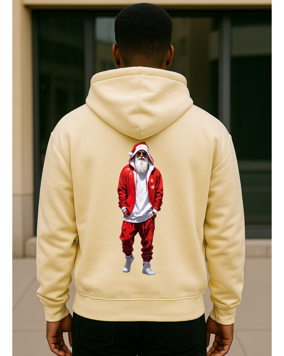Ember “Hood Santa” Zip Up Hoodie – Butter Cream Edition