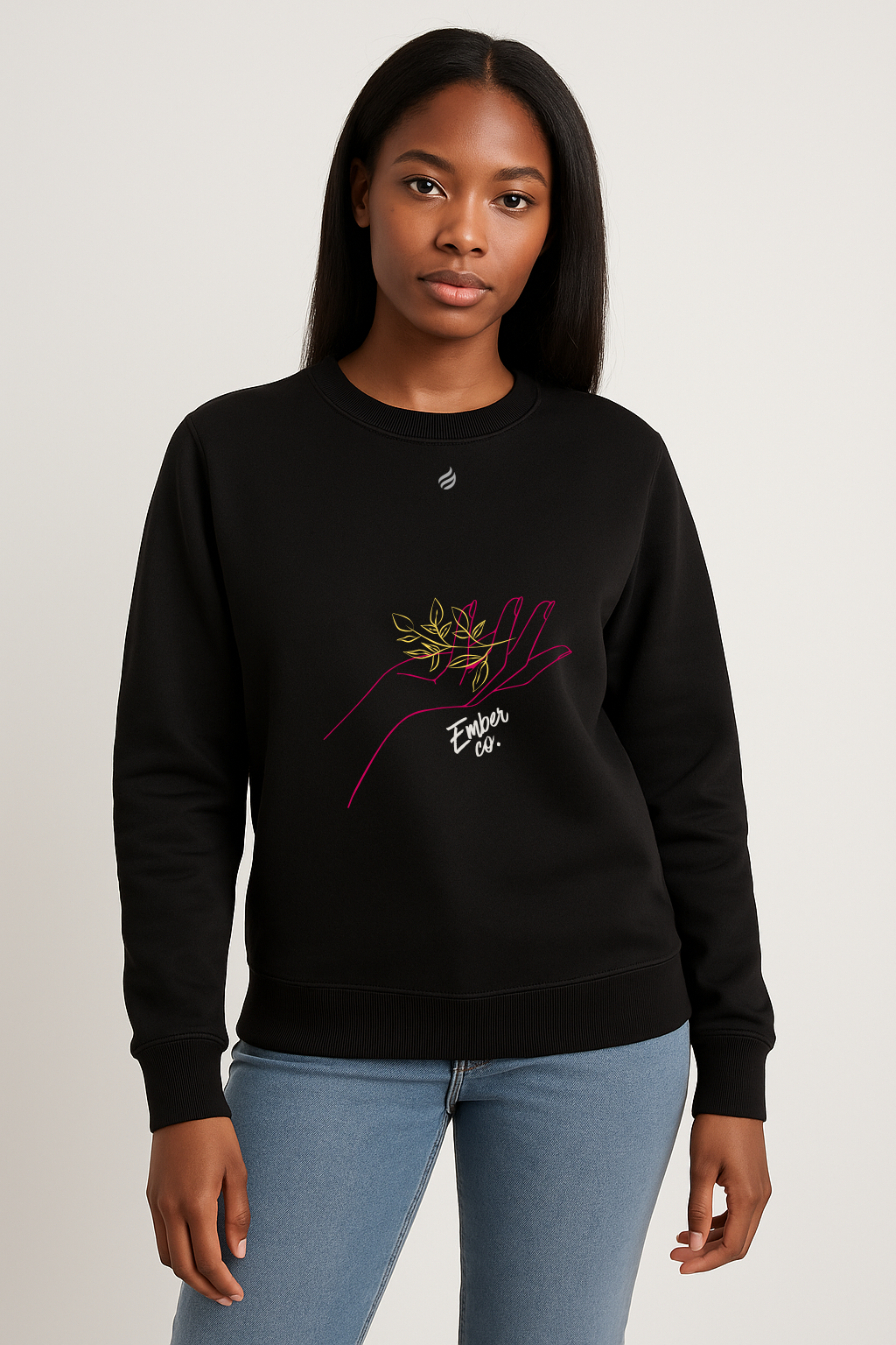 Ember “Touch of Light” Crewneck Sweatshirt – Serenity Line
