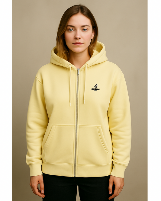Ember Wear “Zip Up Logo Only Hoodie” – Unisex Collection