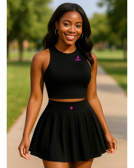 Ember Athletica – Women’s Active Skirt & Crop Top Set