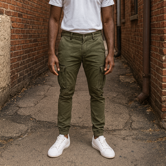 Ember Tactical Flex Cargo Joggers – Olive Edition