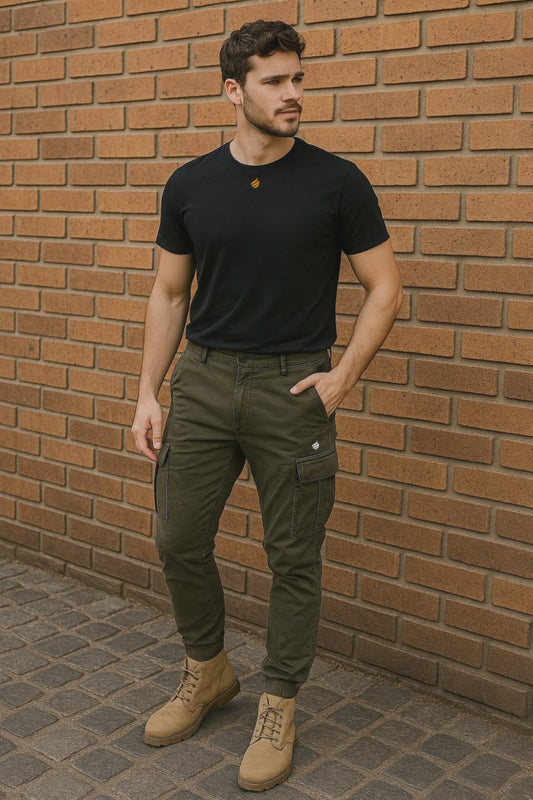 Ember TerrainFlex Cargo Joggers – Olive Edition